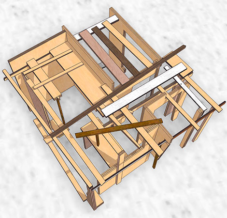 Propolis maquette, tekening & bouw