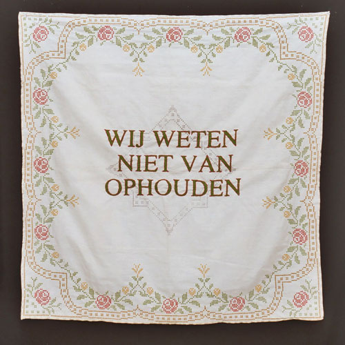 wij weten niet van ophouden